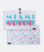 Miami Slice White - Magnetic Golf Towel
