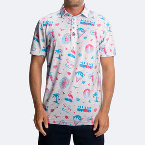Miami Slice Polo White
