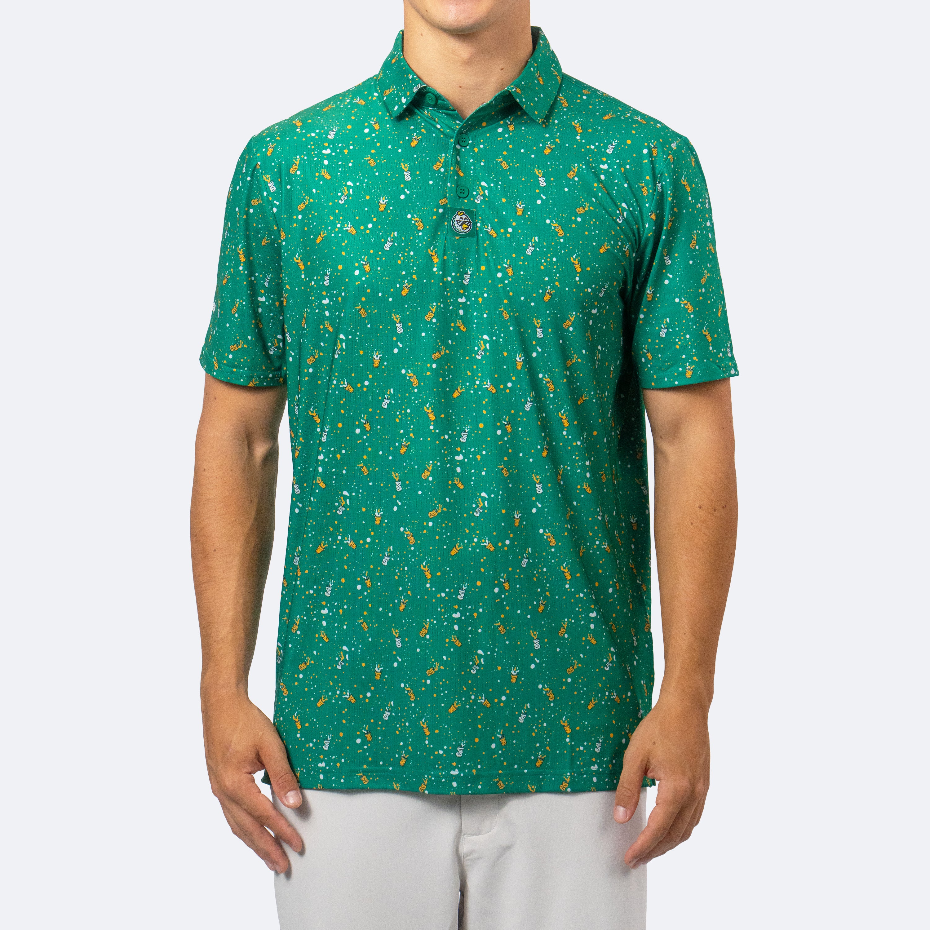 #16 Splash Zone Polo Green