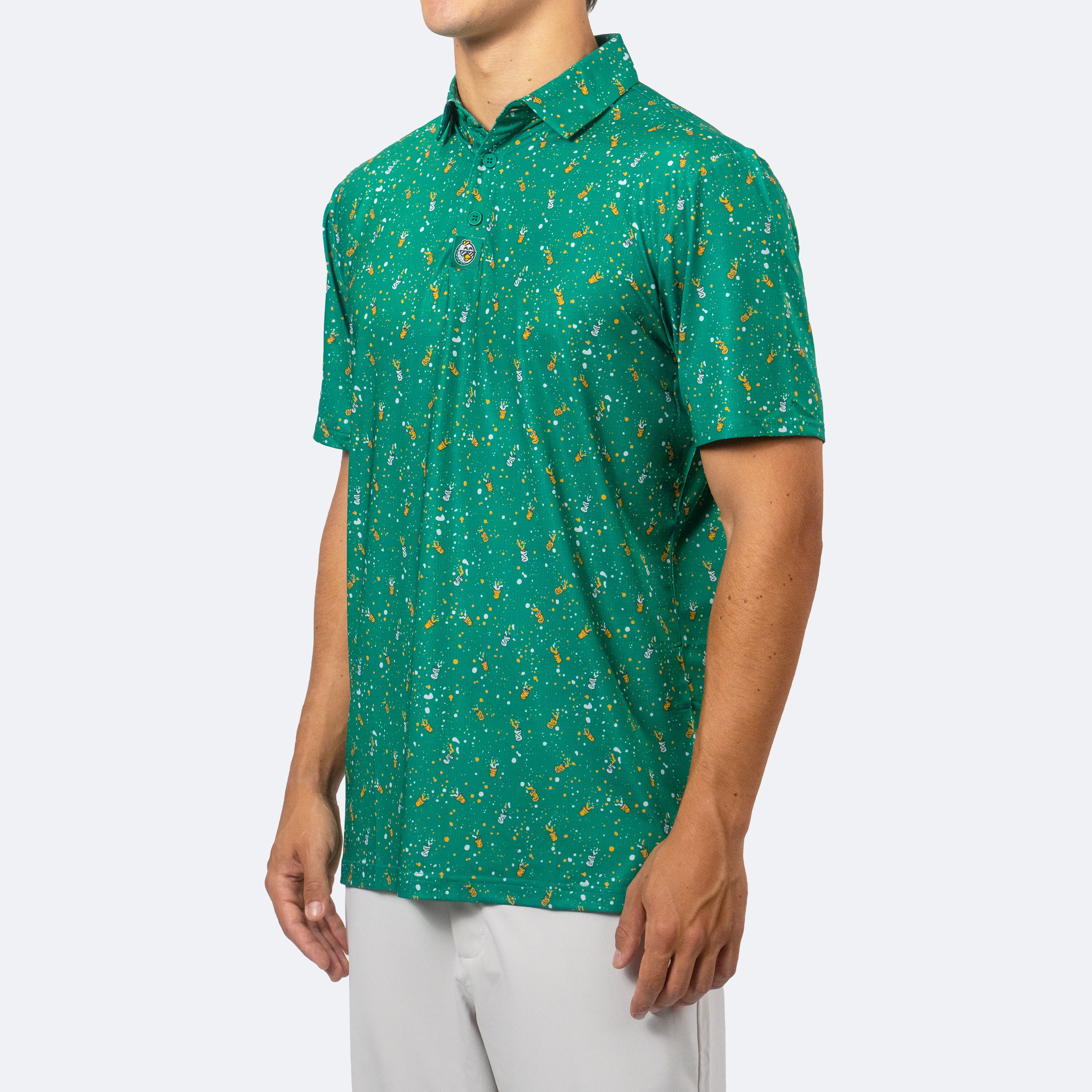 #16 Splash Zone Polo Green