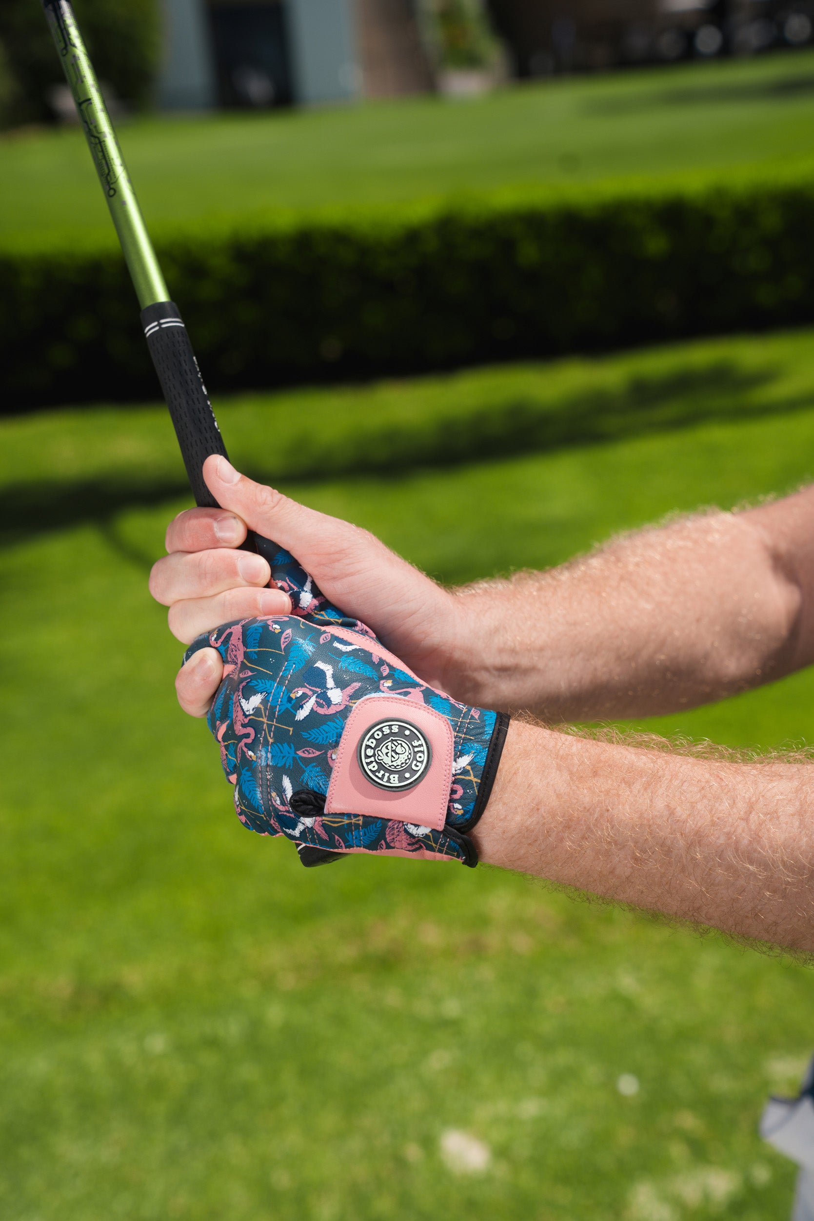 Blue Flamingo Glove