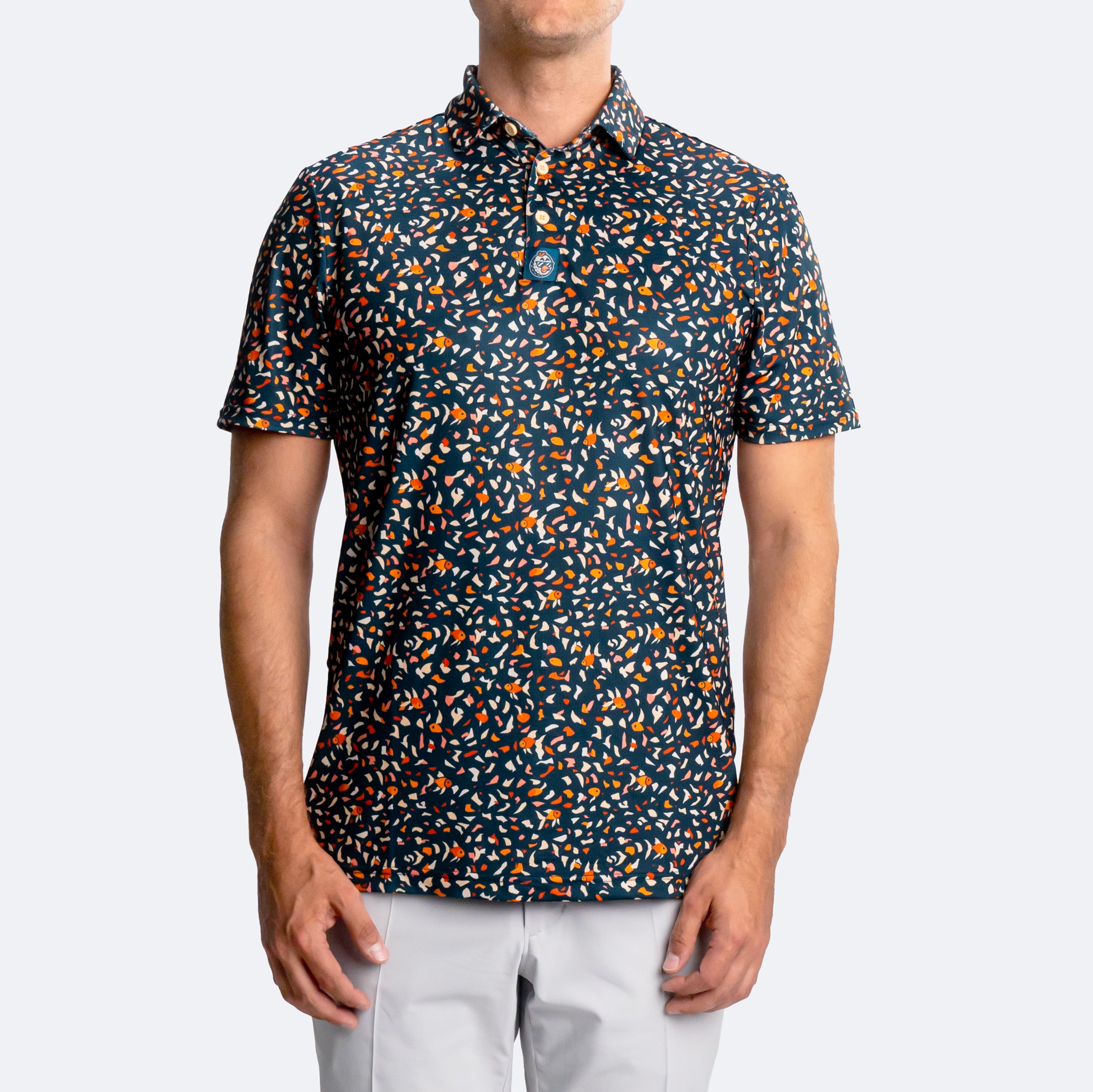 Terrazzo Goldfish Polo Dark