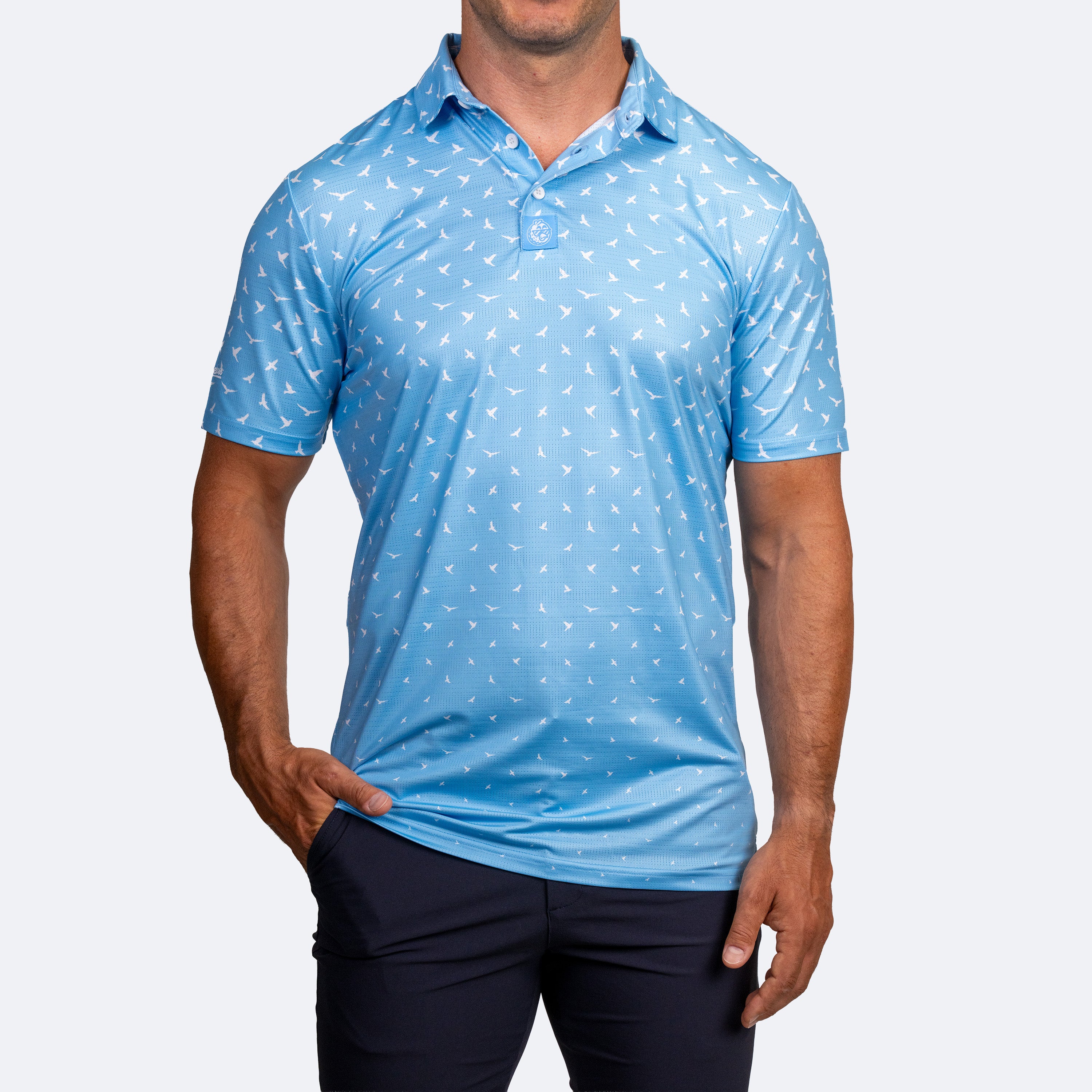 Birdies Polo Sky