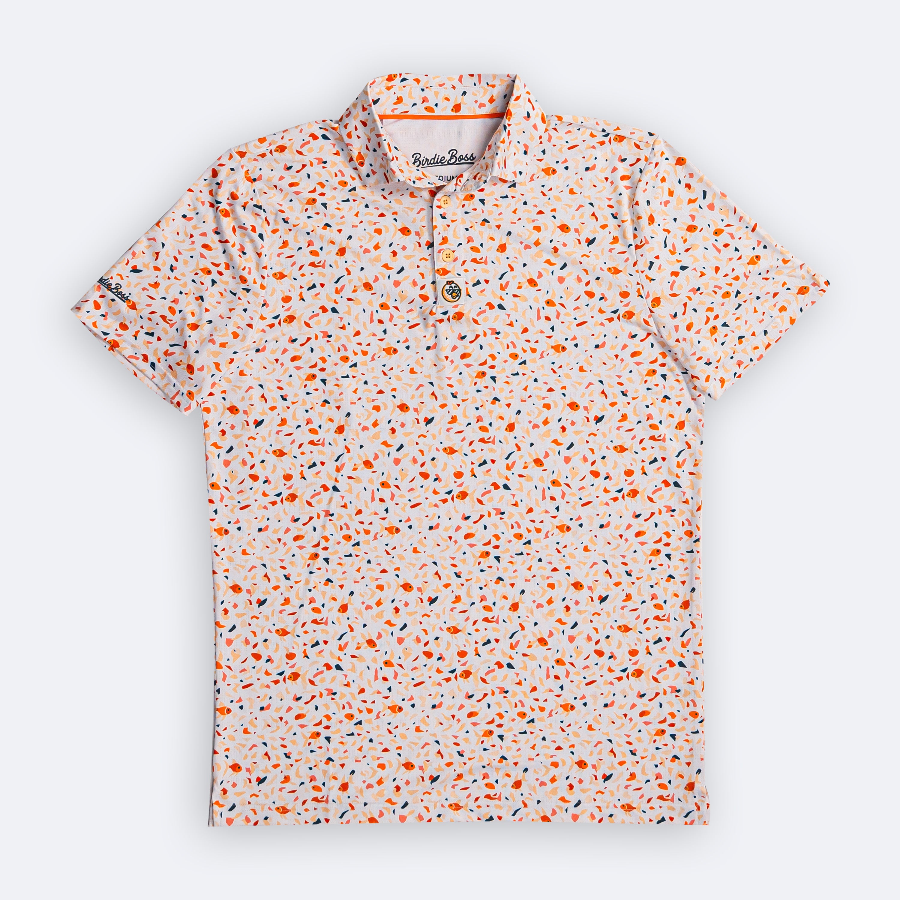 Terrazzo Goldfish Polo White