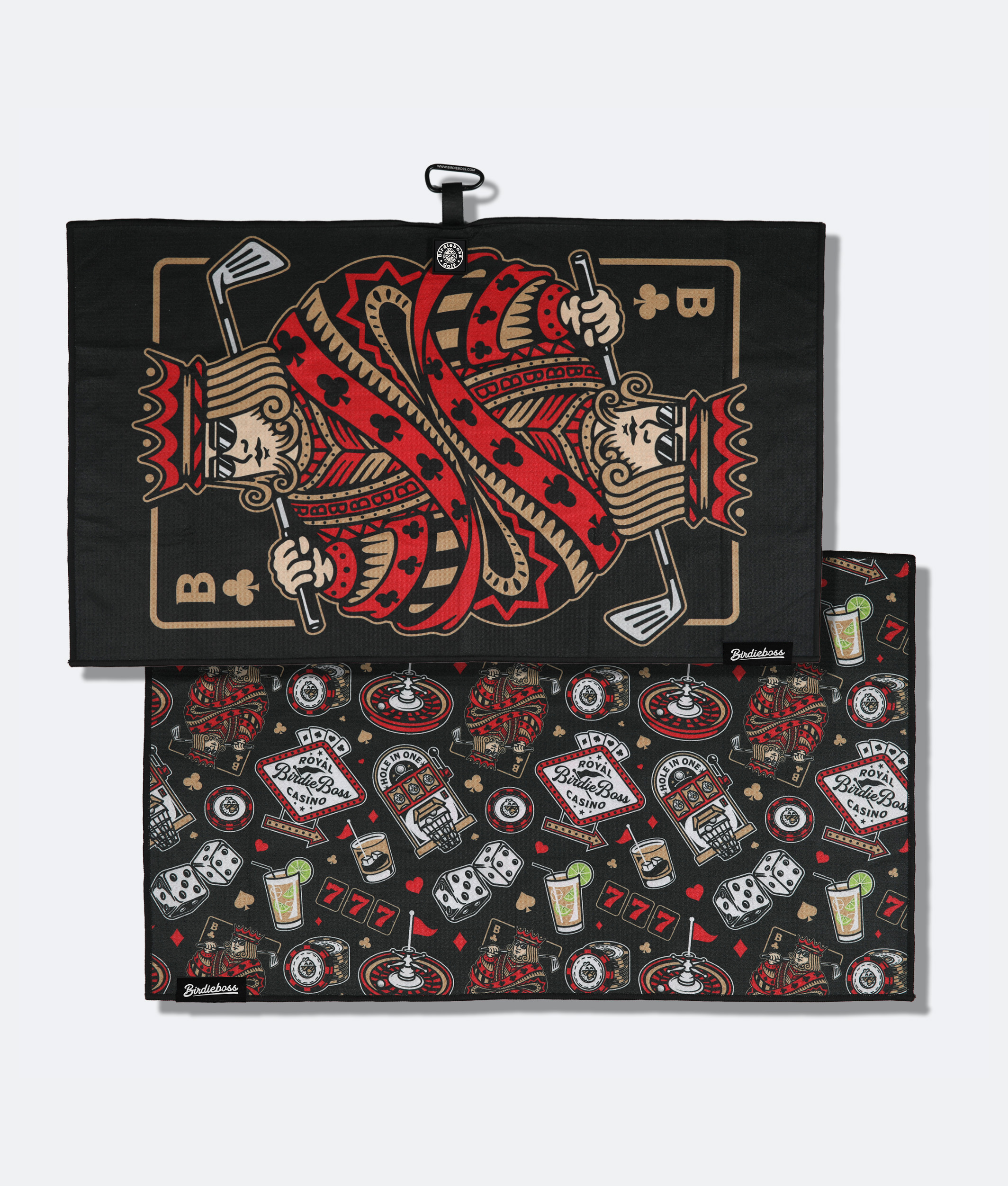 High Roller Black - Magnetic Golf Towel