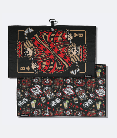 High Roller Black - Magnetic Golf Towel