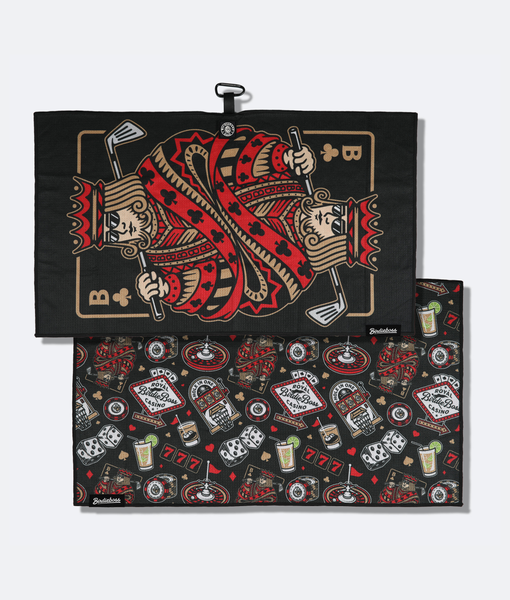 High Roller Black - Magnetic Golf Towel – Birdieboss