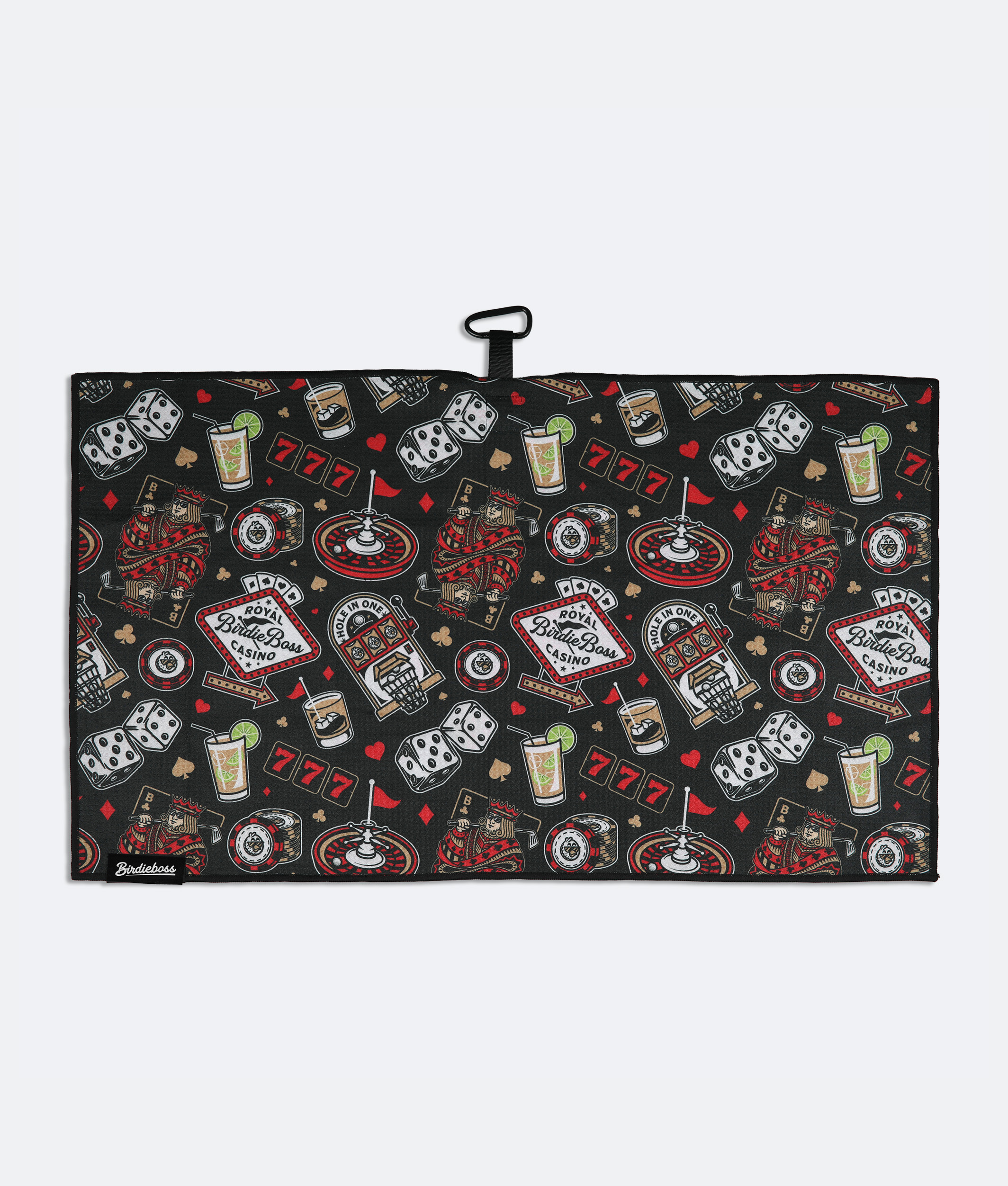 High Roller Black - Magnetic Golf Towel