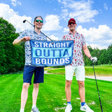 Straight Outta Bounds Polo Cyan