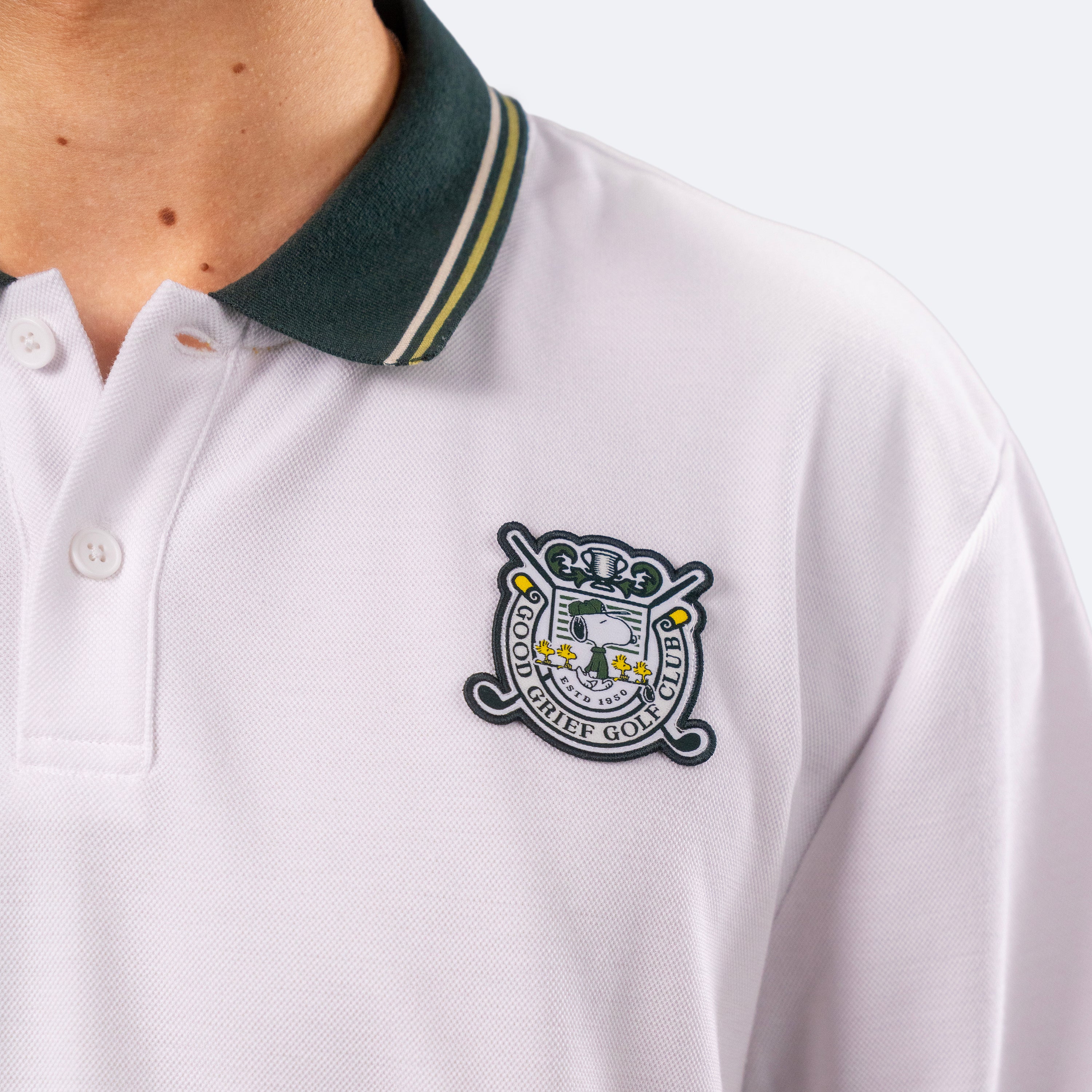Peanuts Clubhouse Polo White
