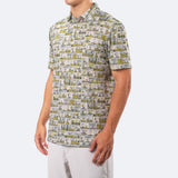 Peanuts Sunday Strip Polo Green