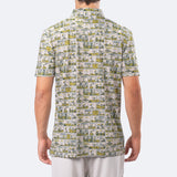 Peanuts Sunday Strip Polo Green
