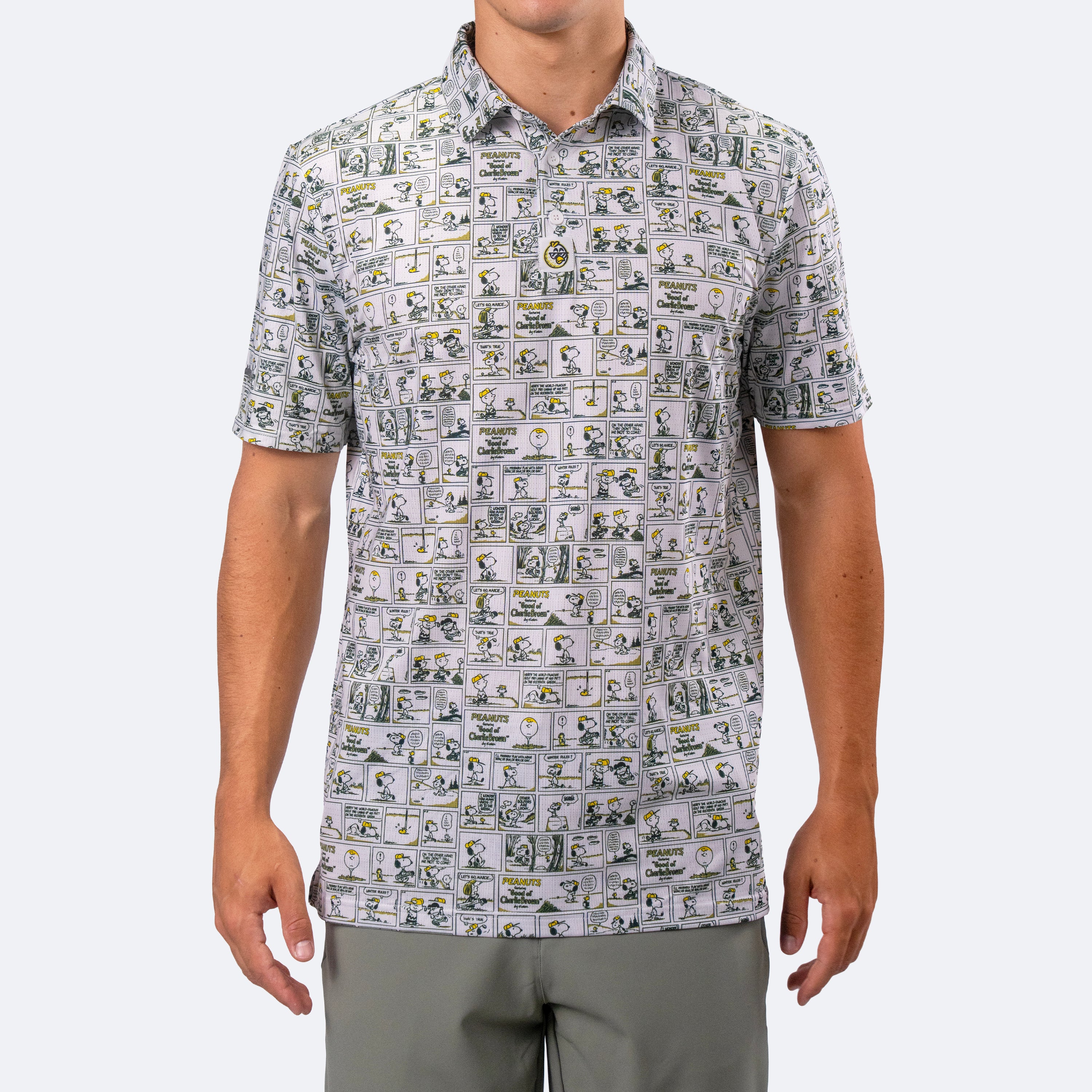 Peanuts Sunday Strip Polo White