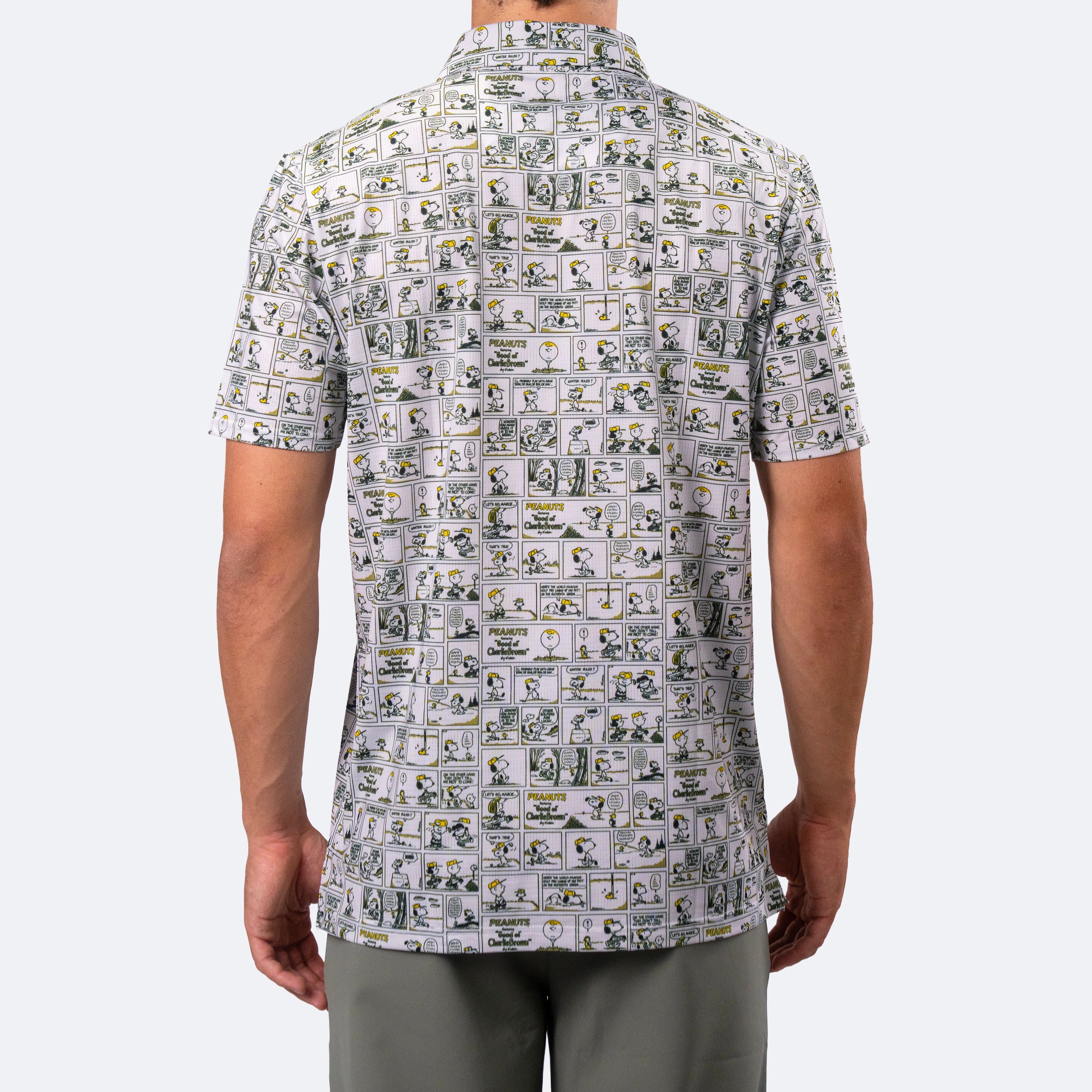 Peanuts Sunday Strip Polo White