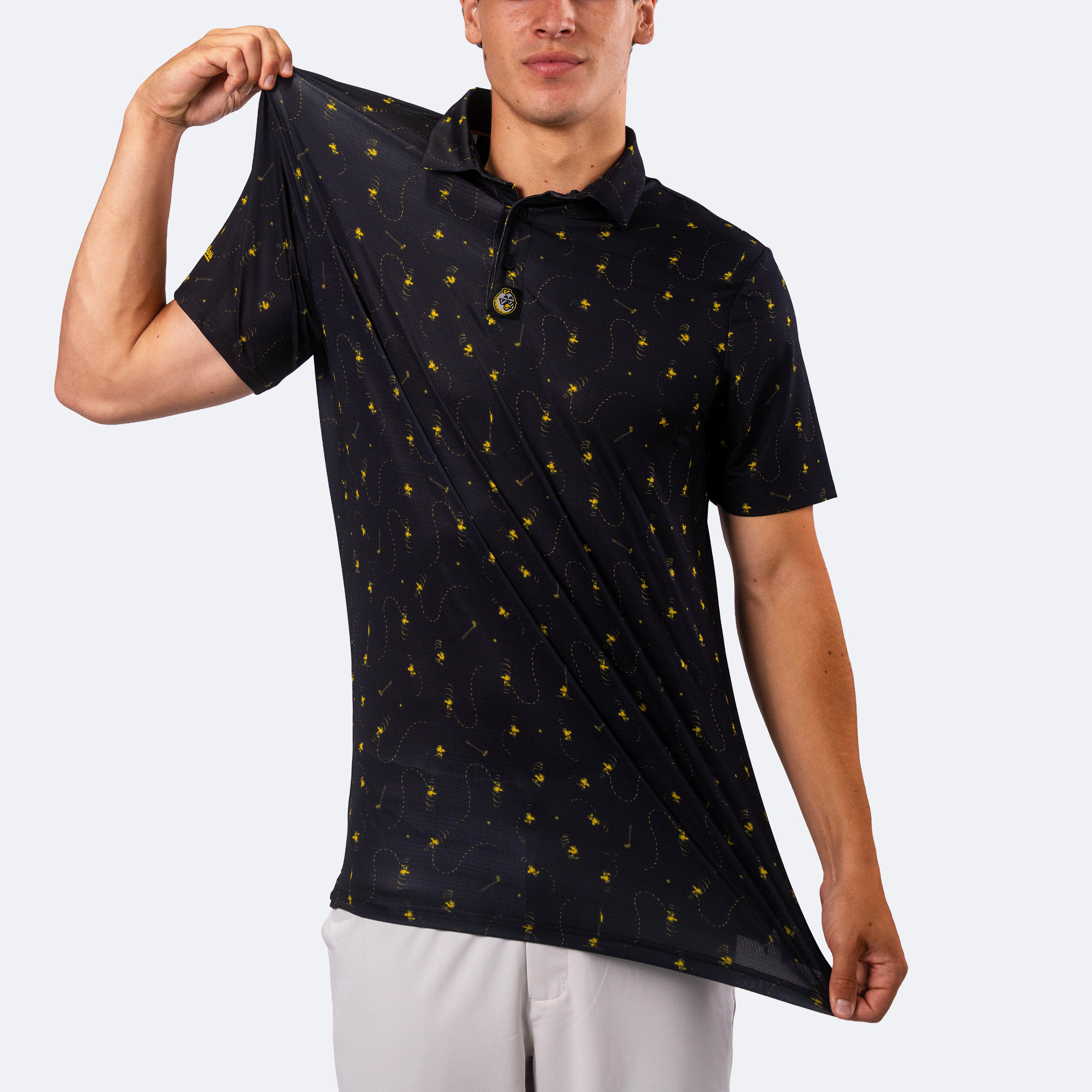 Peanuts Woodstock Flight Polo Black