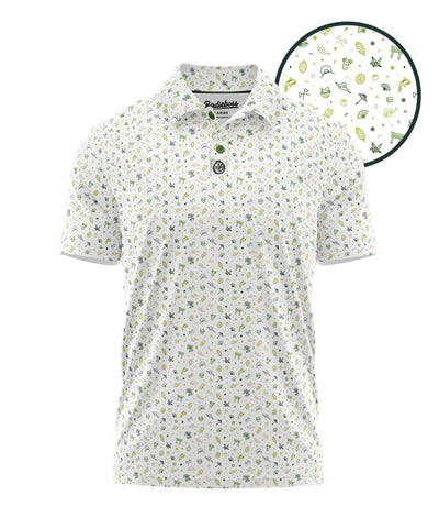 Ramen Corner Icon Polo White