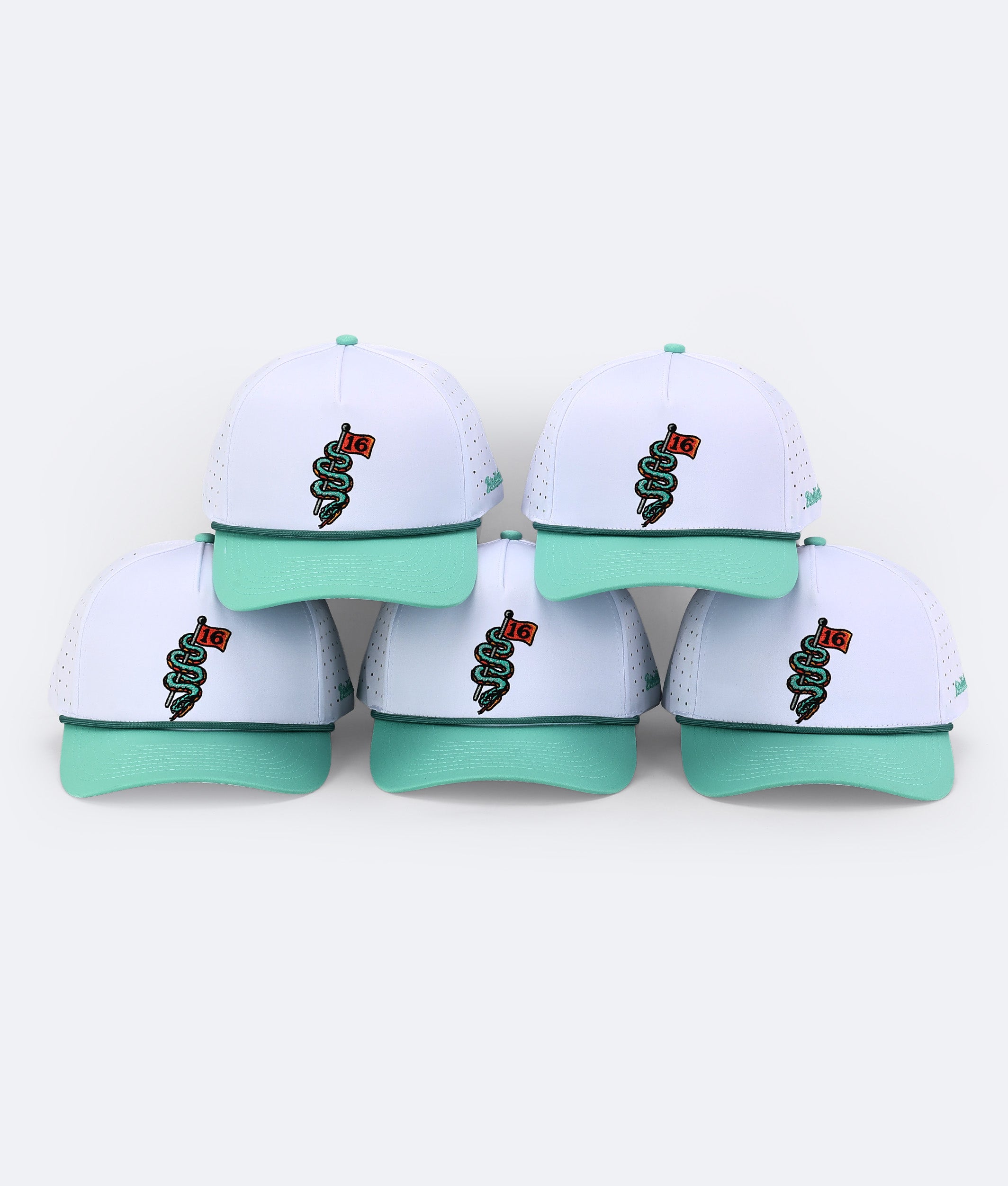 Serpent on 16 Hat White