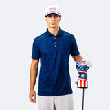 Star Spangled Polo Blue