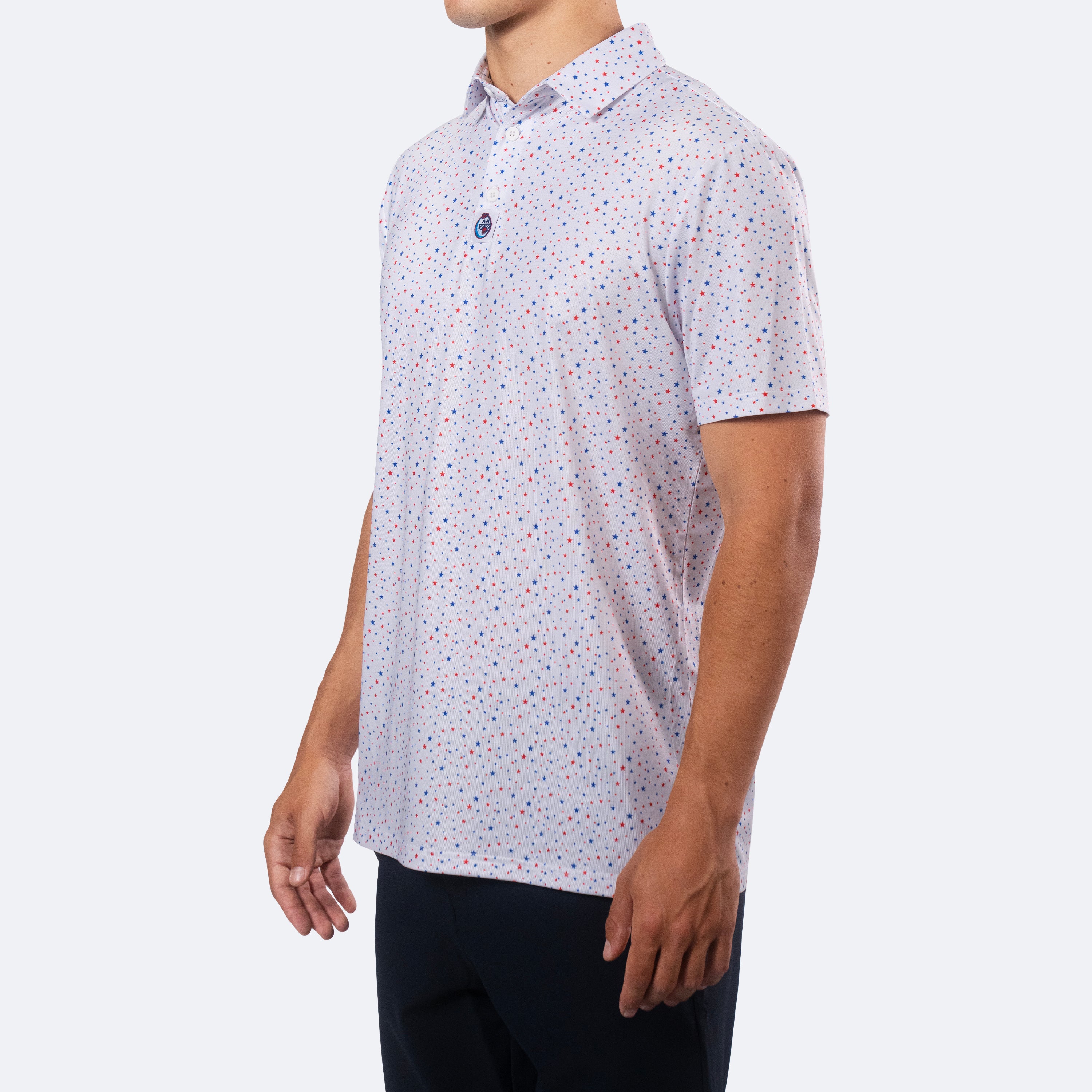 Star Spangled Polo White