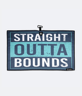 Straight Outta Bounds Blue - Magnetic Golf Towel