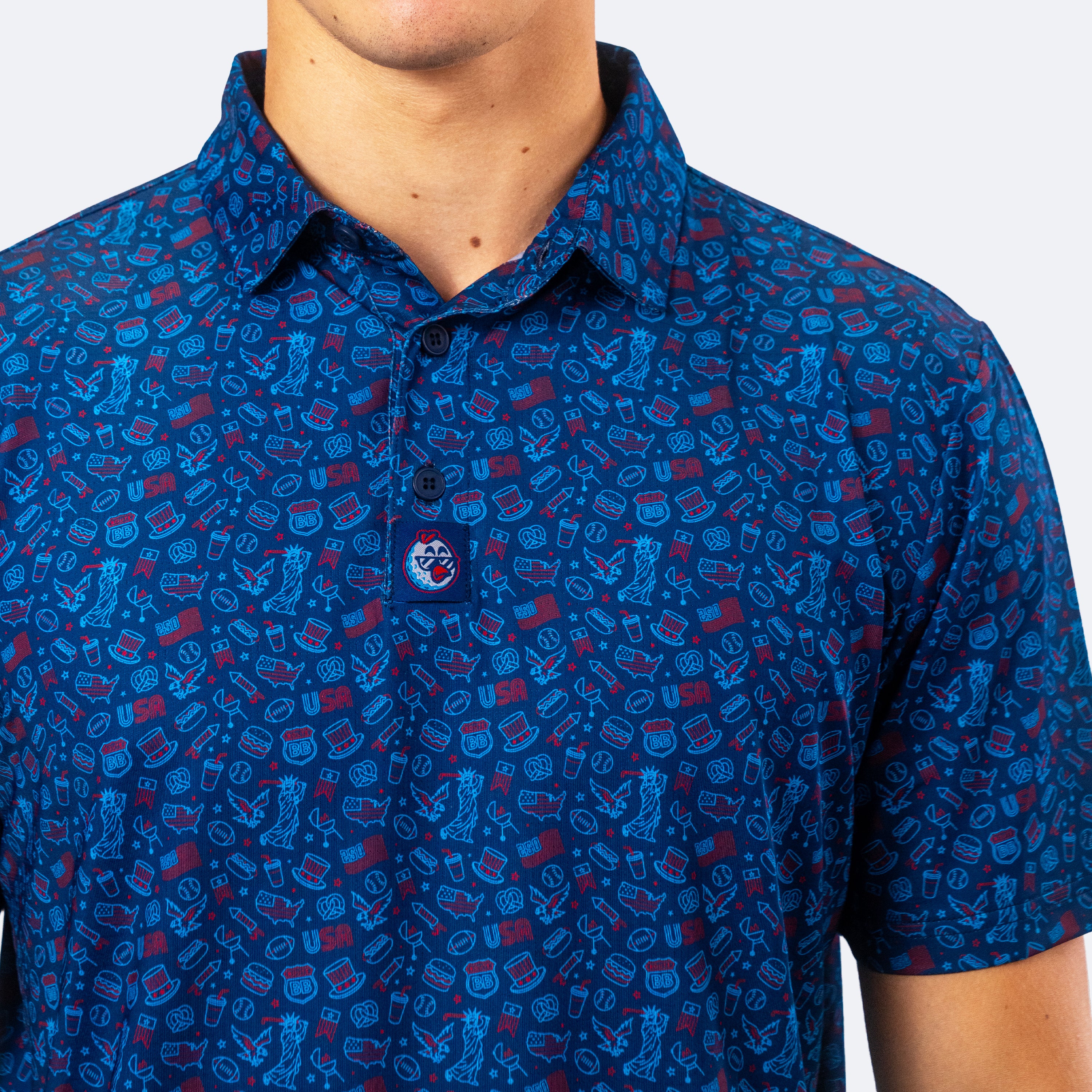 USA 250 Polo Blue