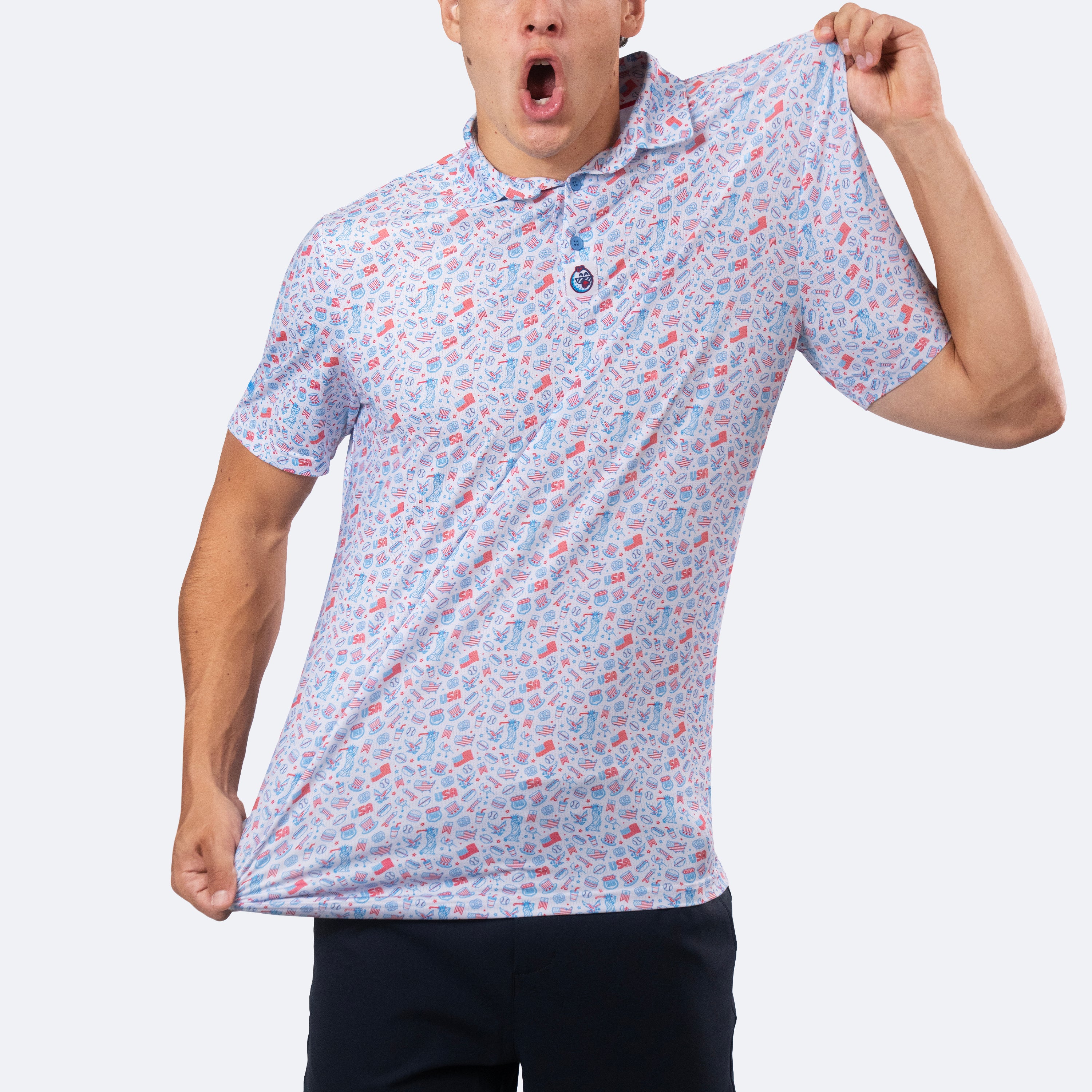 USA 250 Polo White