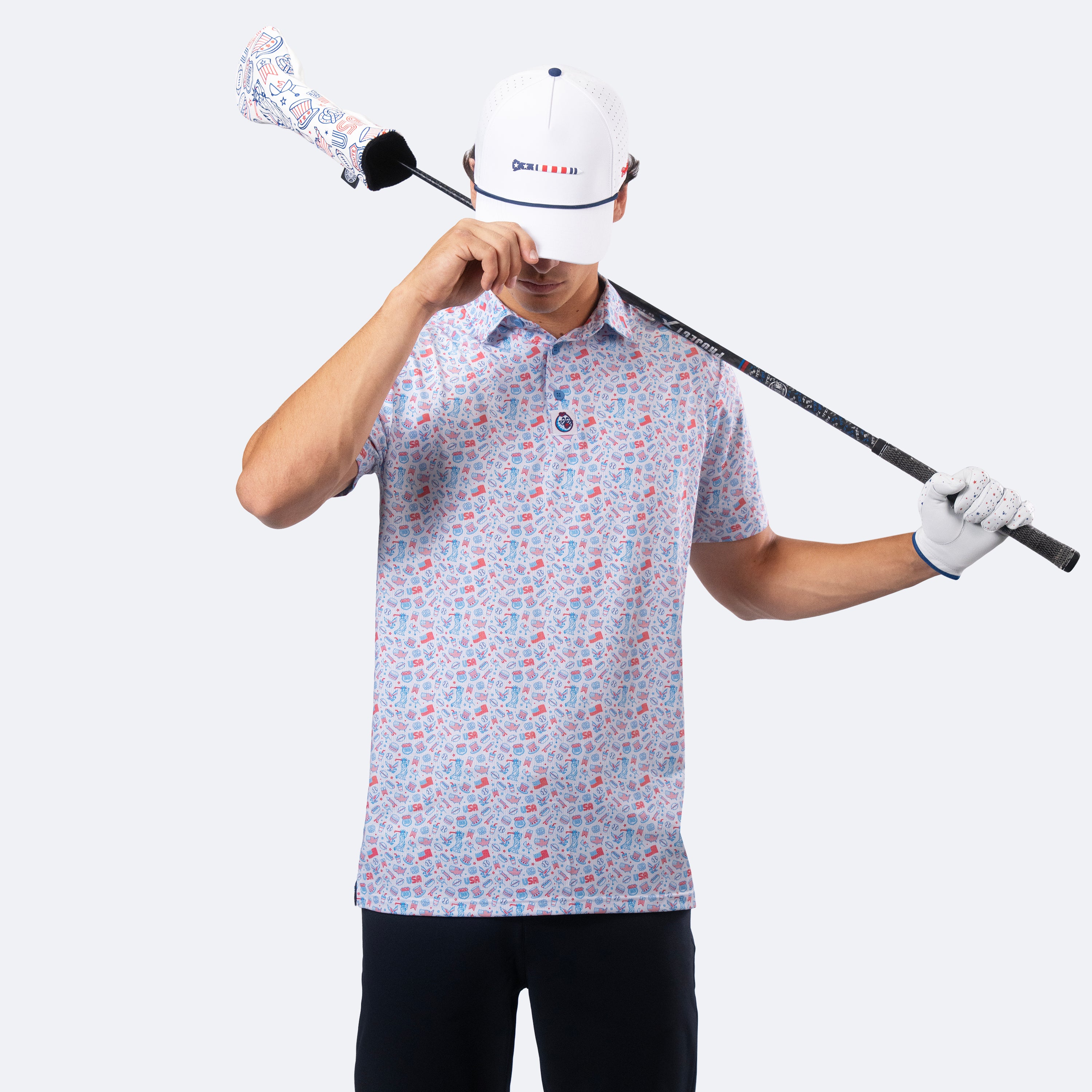 USA 250 Polo White
