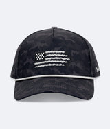 USA Hat Black Camo