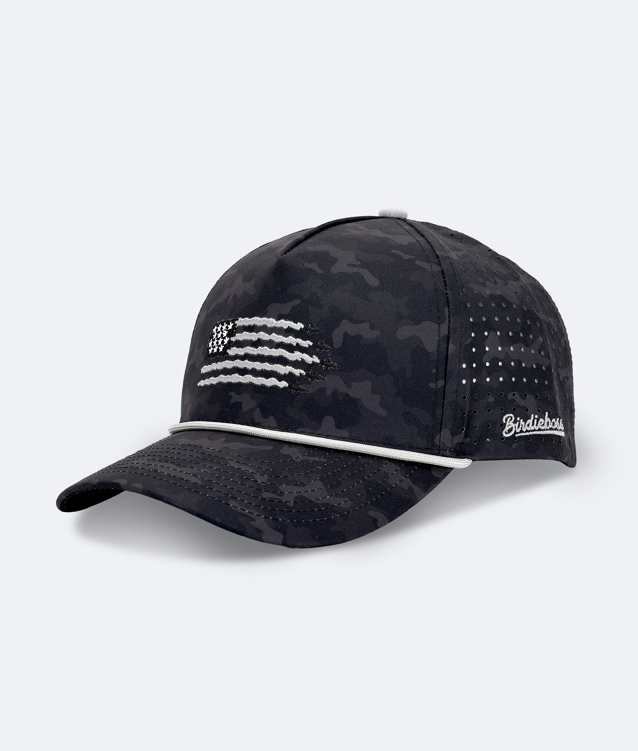 USA Hat Black Camo