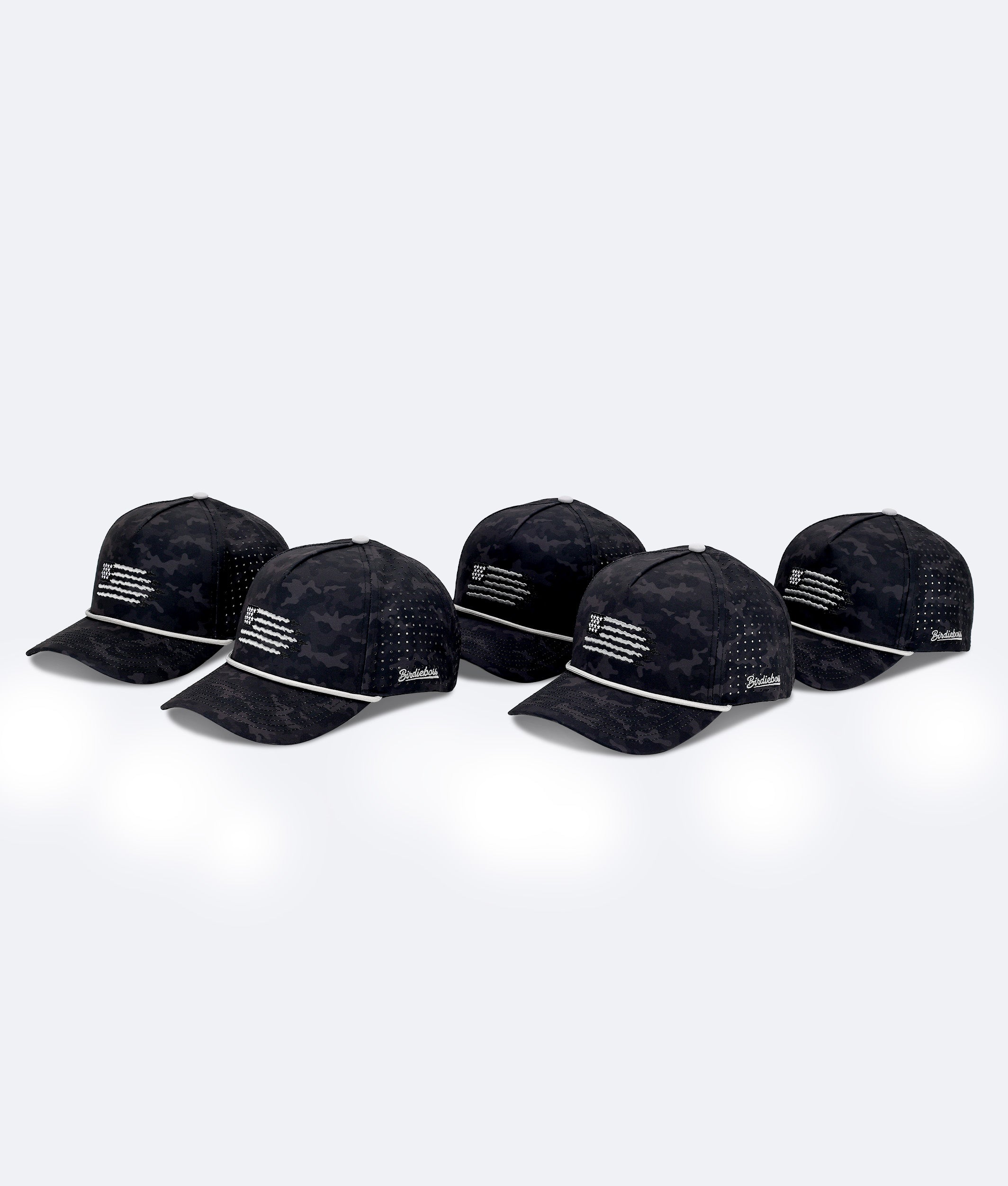 USA Hat Black Camo