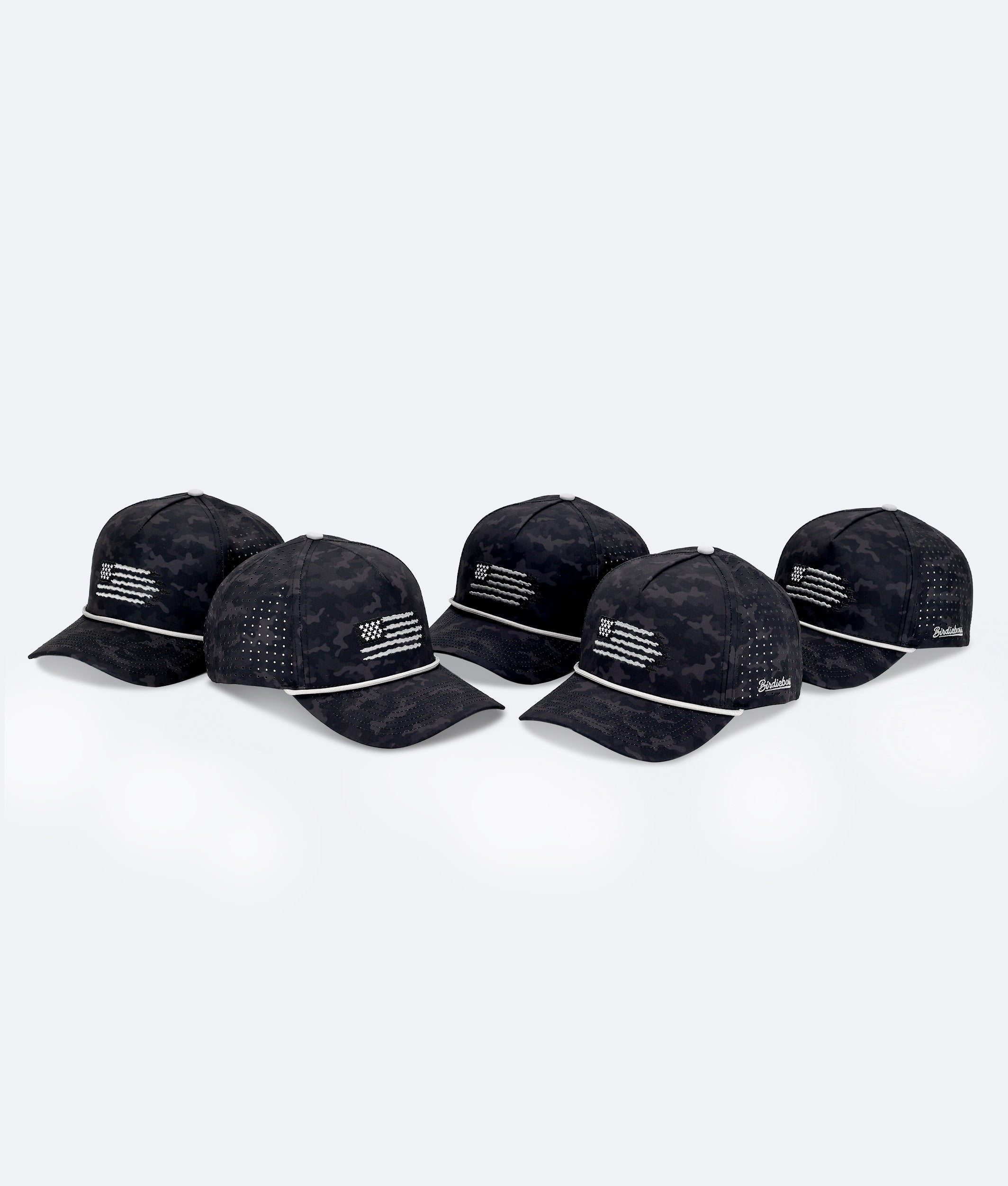 USA Hat Black Camo