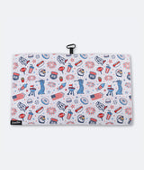 USA White - Magnetic Golf Towel