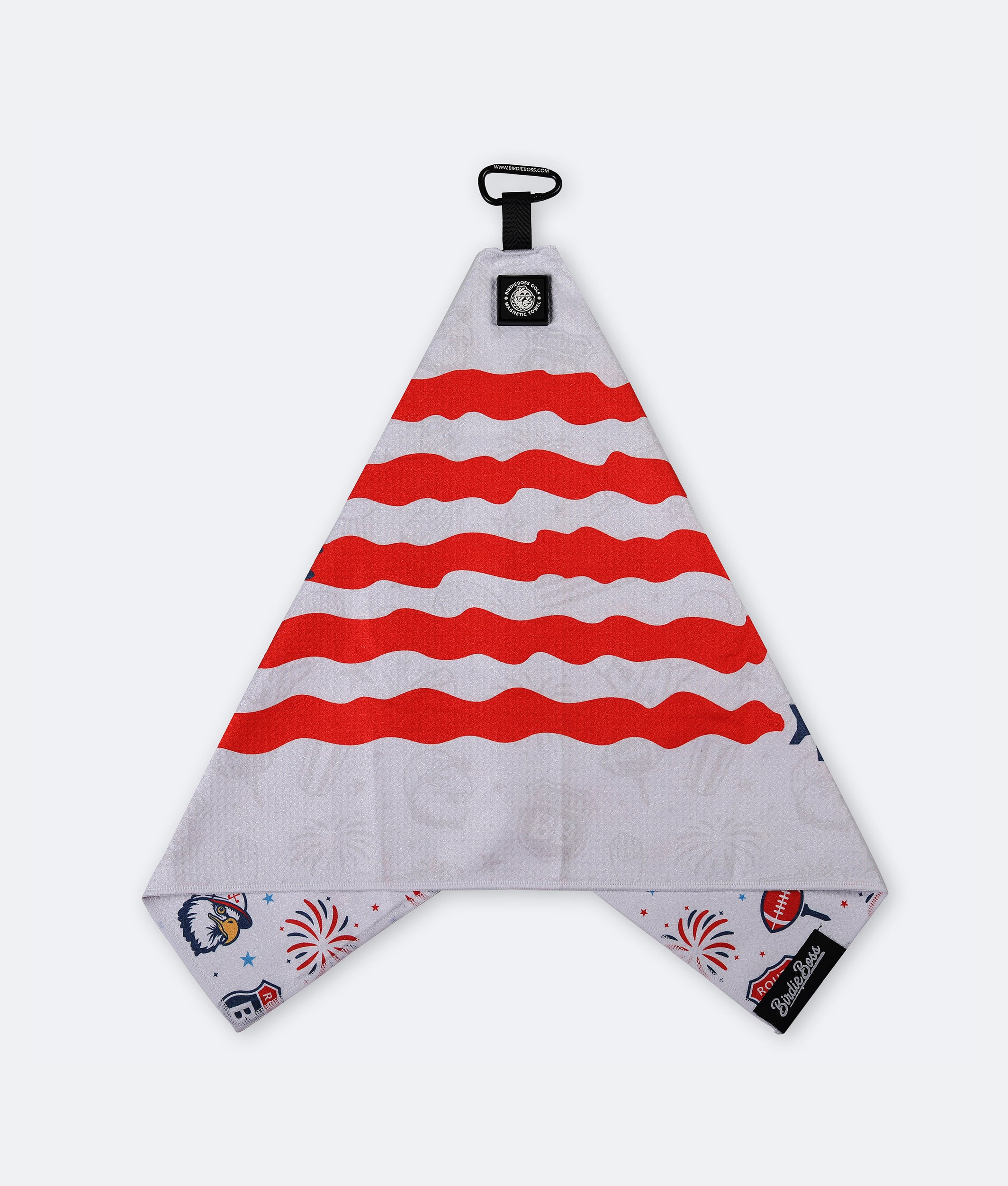 USA White - Magnetic Golf Towel