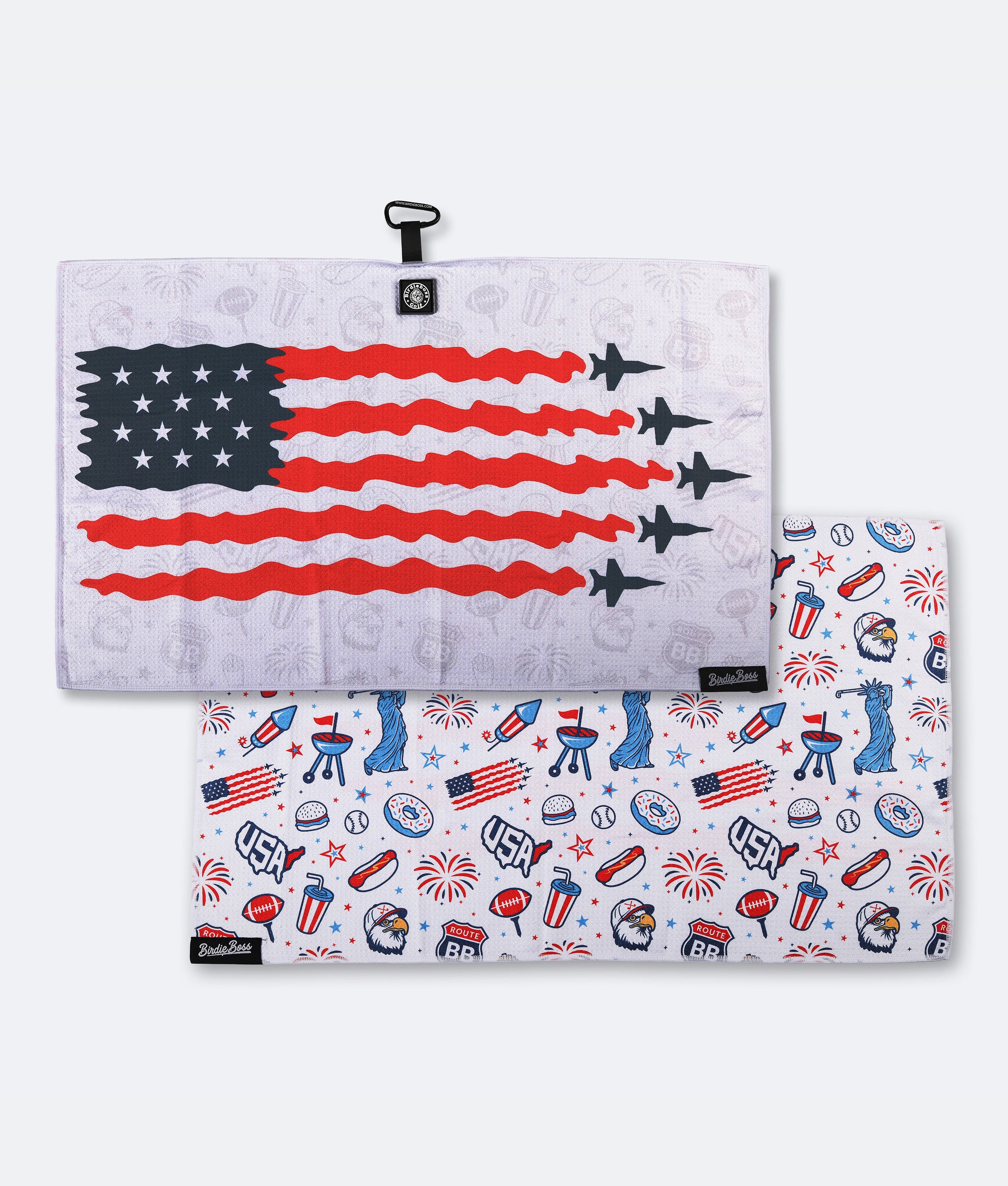 USA White - Magnetic Golf Towel – Birdieboss
