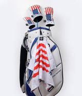 USA White - Magnetic Golf Towel