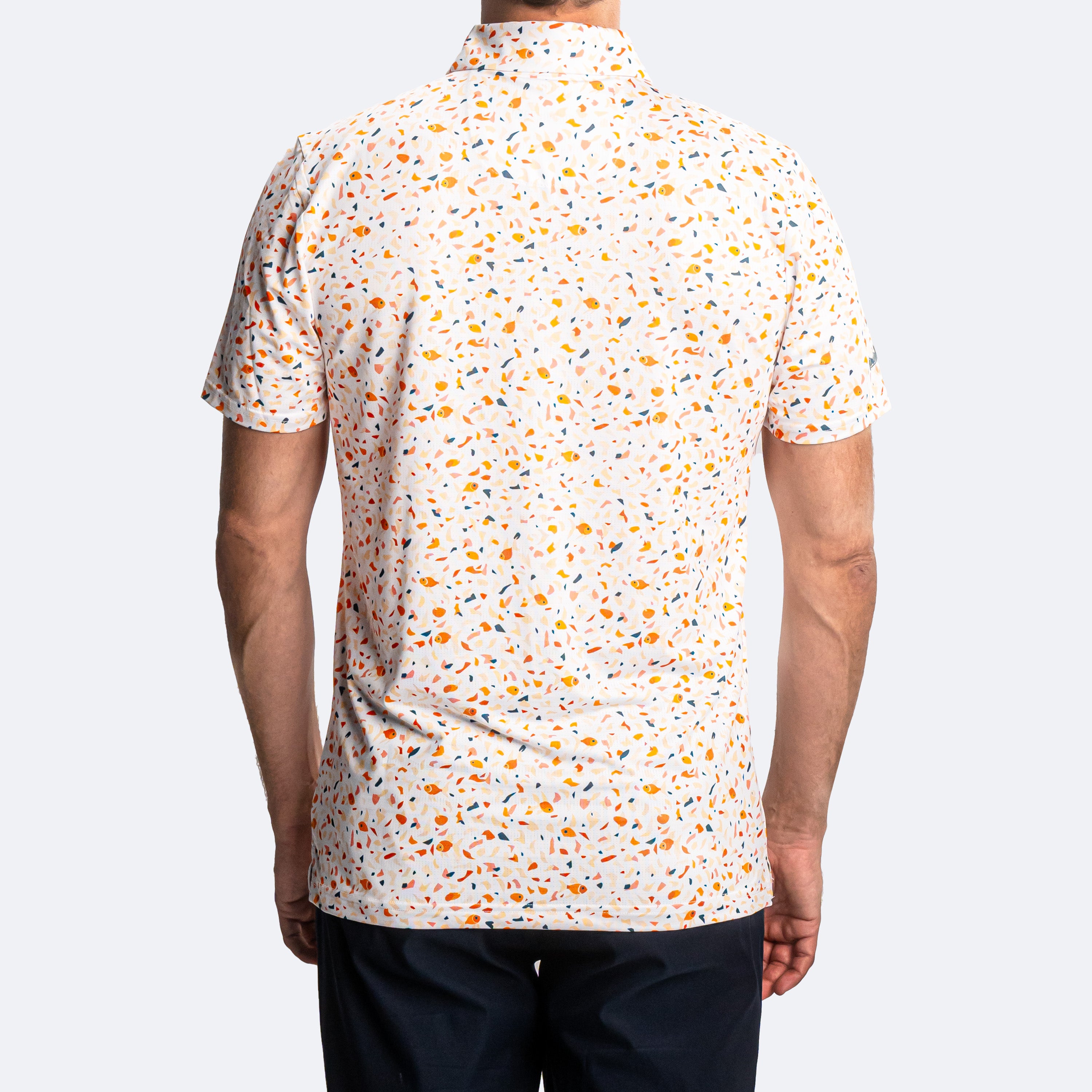 Terrazzo Goldfish Polo White