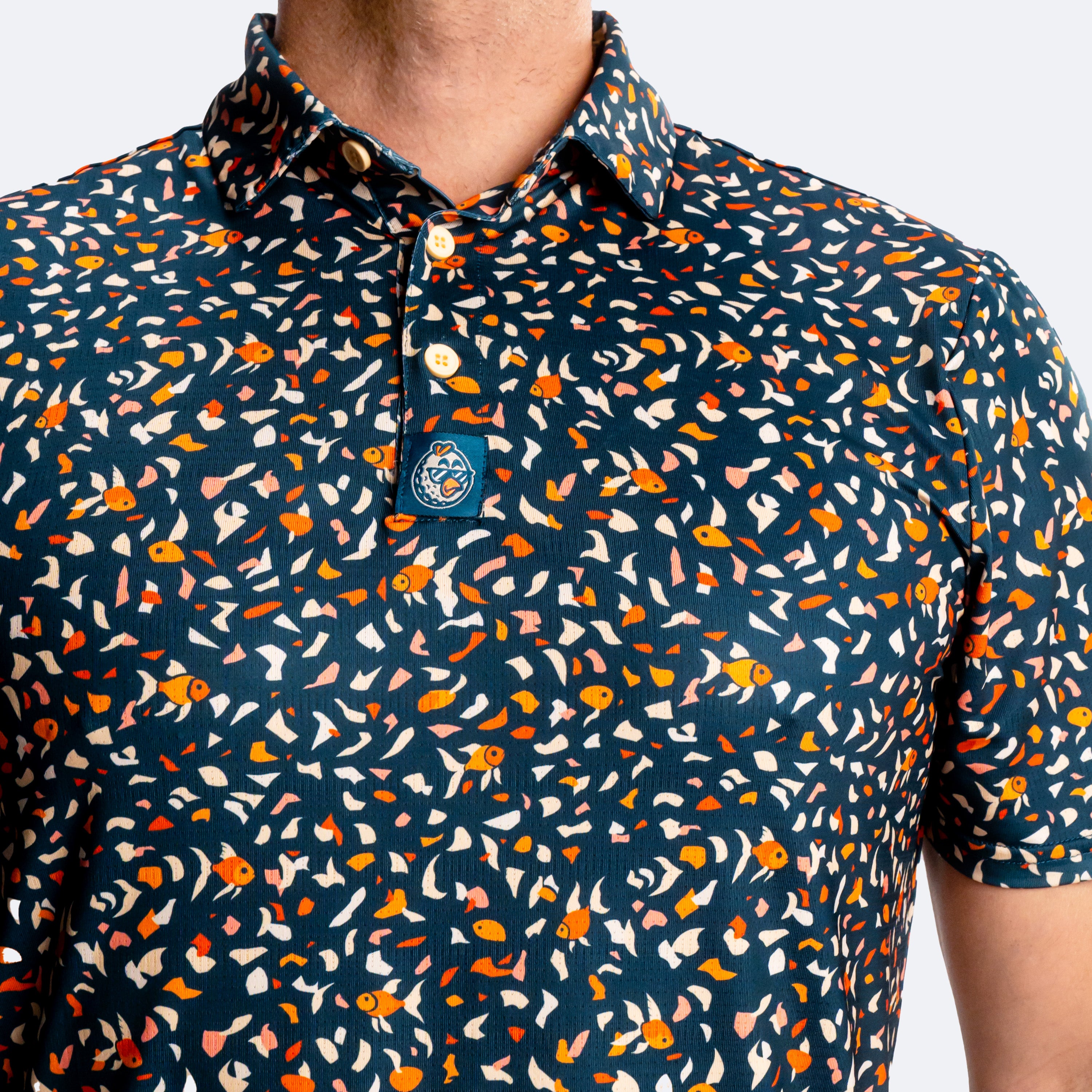 Terrazzo Goldfish Polo Dark