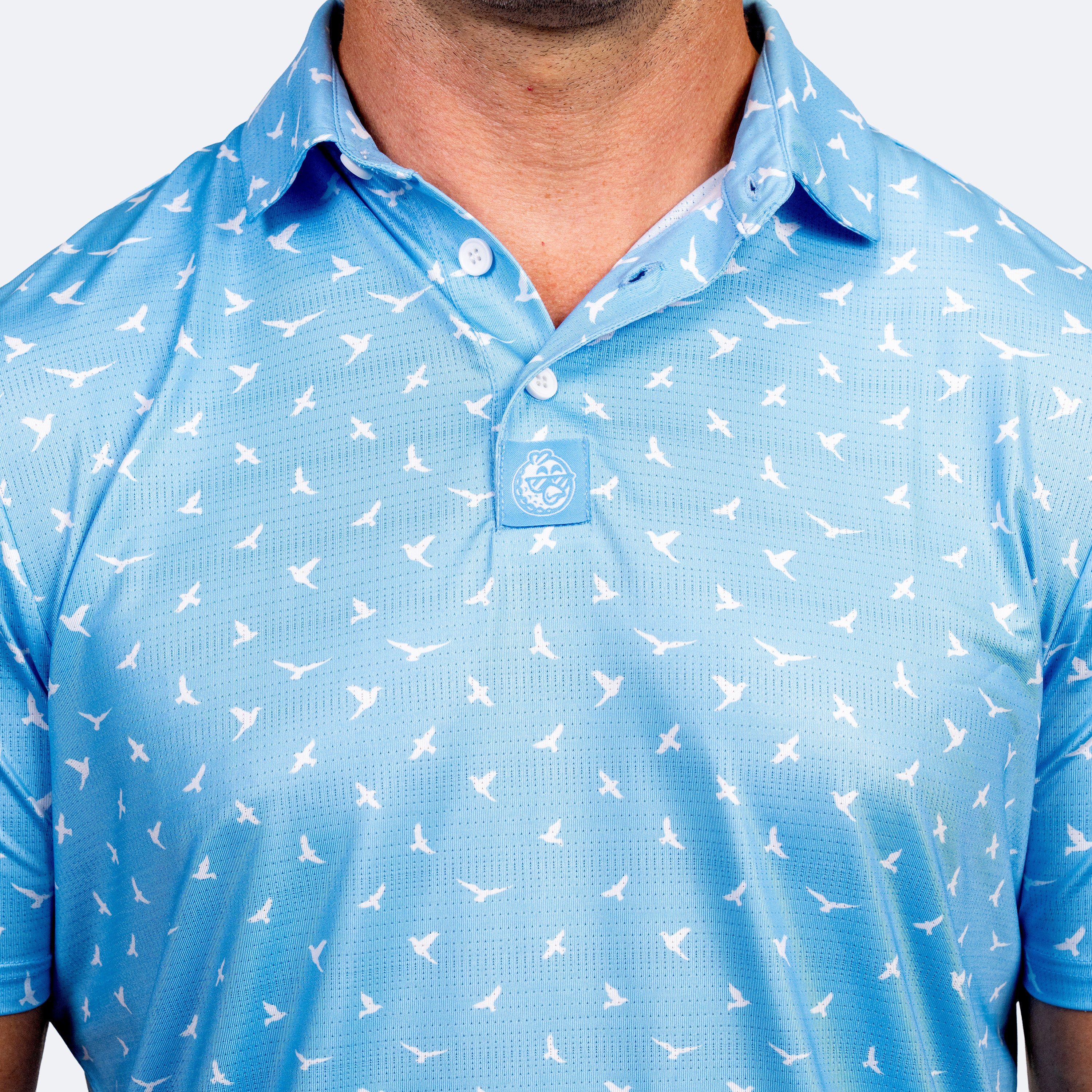 Birdies Polo Sky