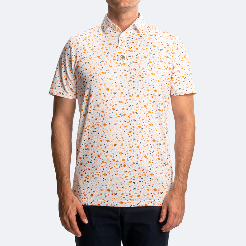 Terrazzo Goldfish Polo White