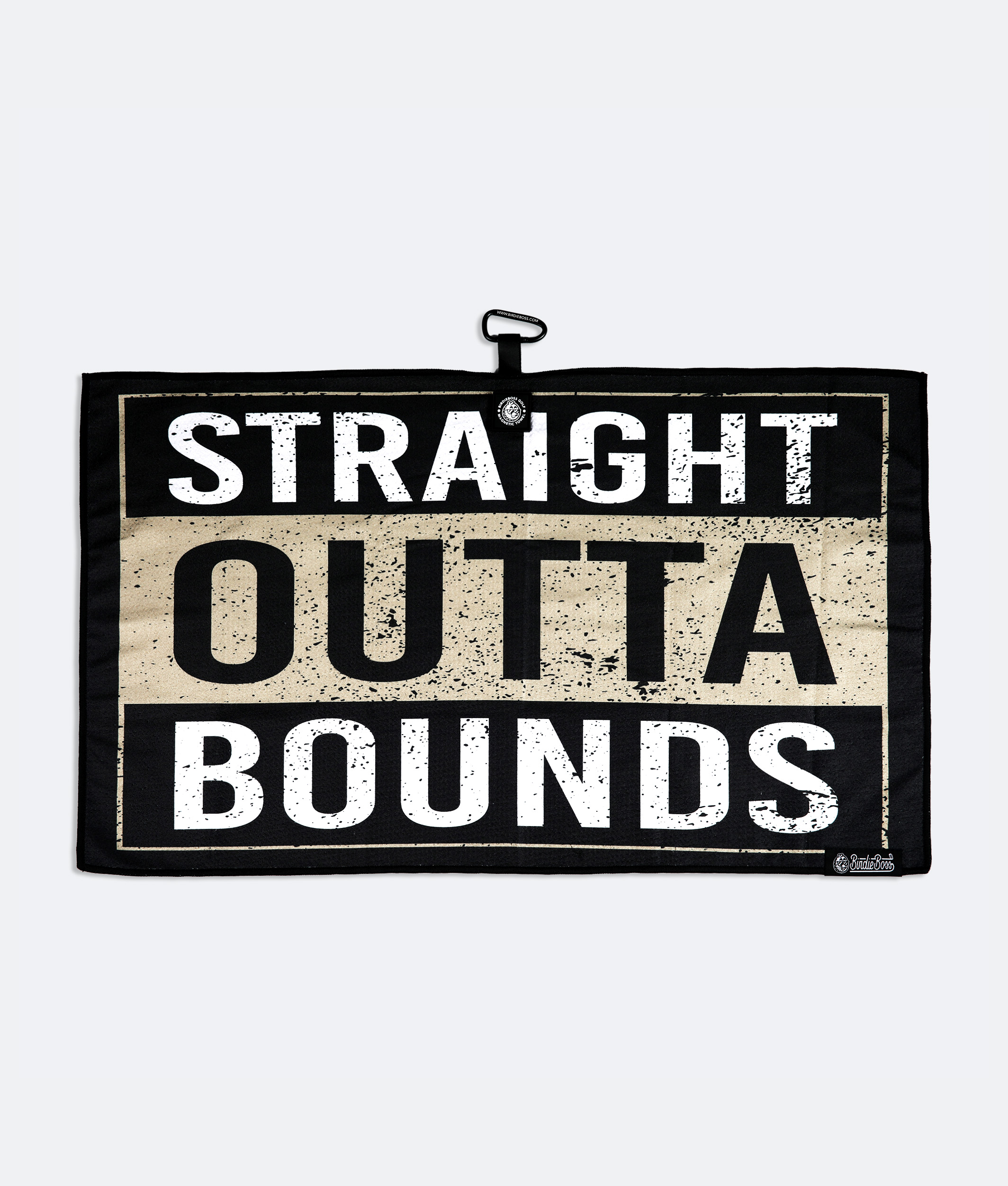 Straight Outta Bounds Gold - Magnetic Golf Towel