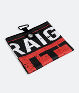 Straight Outta Bounds Red - Magnetic Golf Towel