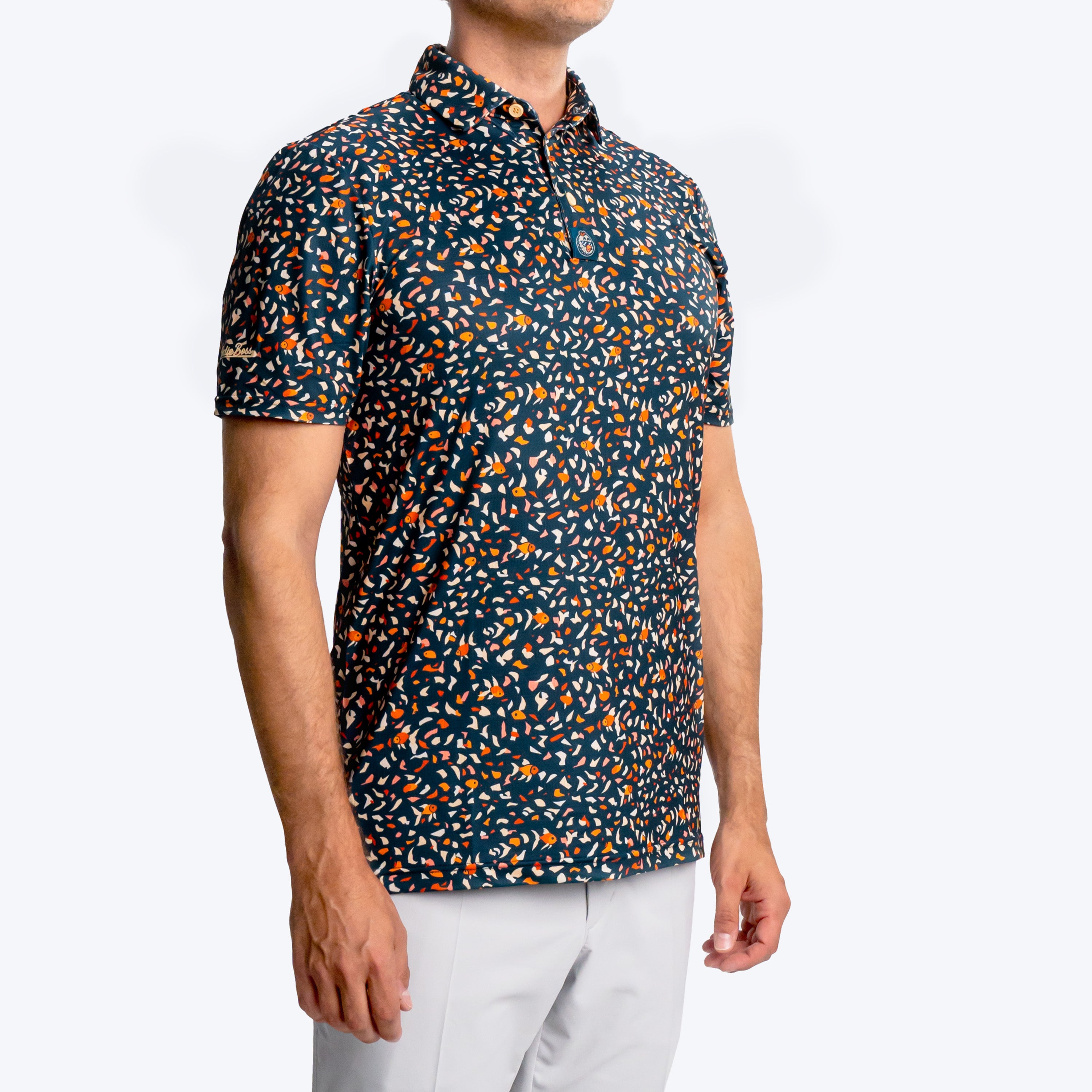 Terrazzo Goldfish Polo Dark