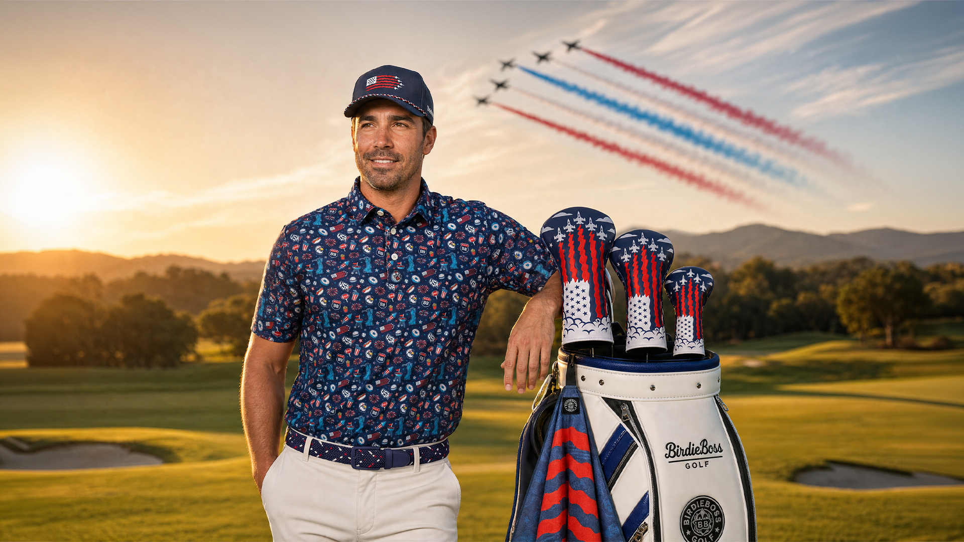 Birdieboss USA kit on the course